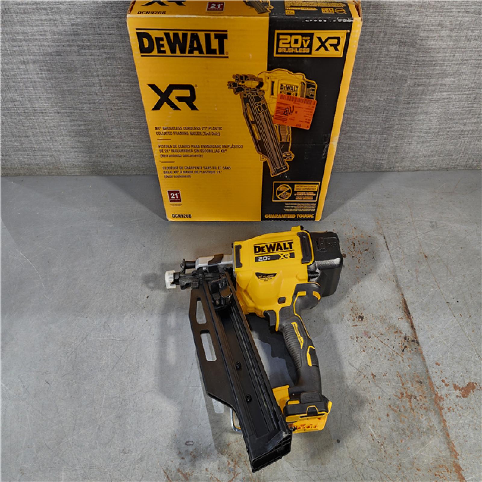 HOUSTON LOCATION - AS-IS (APPEARS LIKE NEW) DEWALT 20-Volt 21Â° Cordless Framing Nailer (Tool-Only)