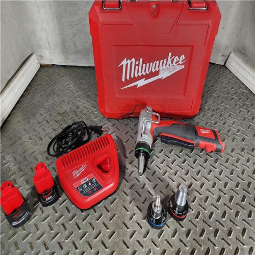 HOUSTON LOCATION - AS-IS M12 12-Volt Lithium-Ion Cordless PEX Expansion Tool Kit with (2) 1.5 Ah Batteries, (3) Expansion Heads and Hard Case