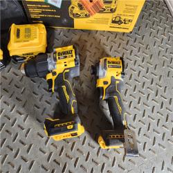 HOUSTON LOCATION - AS-IS 20V MAX XR Hammer Drill and ATOMIC Impact Driver 2 Tool Cordless Combo Kit with (2) 4.0Ah Batteries, Charger, and Bag