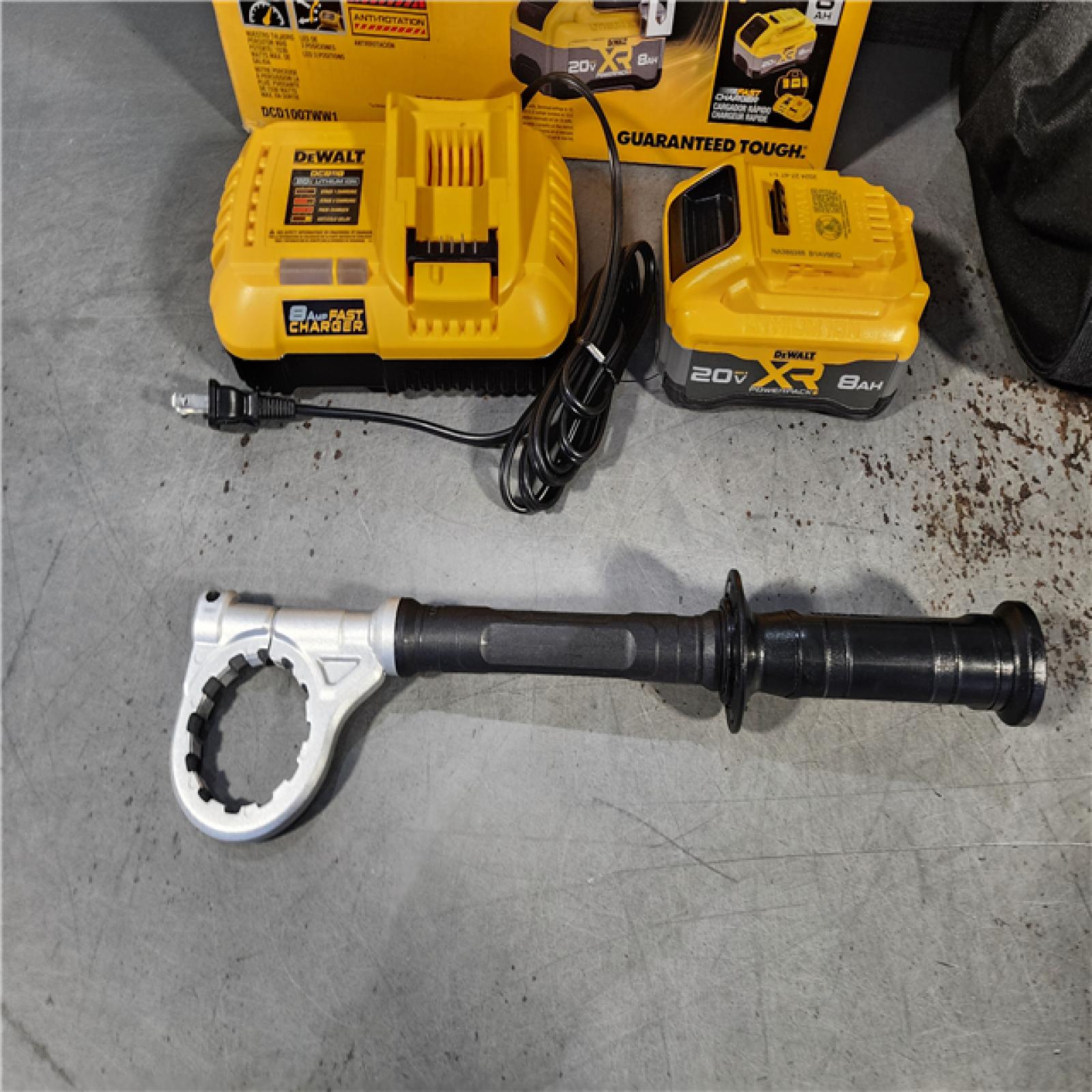 HOUSTON LOCATION - AS-IS DEWALT 20V XR Lithium-Ion Cordless Hammer Drill Kit with 8.0 Ah Battery, Charger and Kit Bag