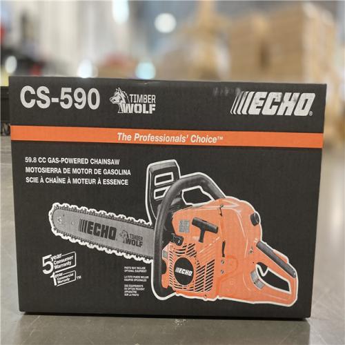 NEW! -  ECHO 24 in. 59.8 cc Gas 2-Stroke Rear Handle Timber Wolf Chainsaw