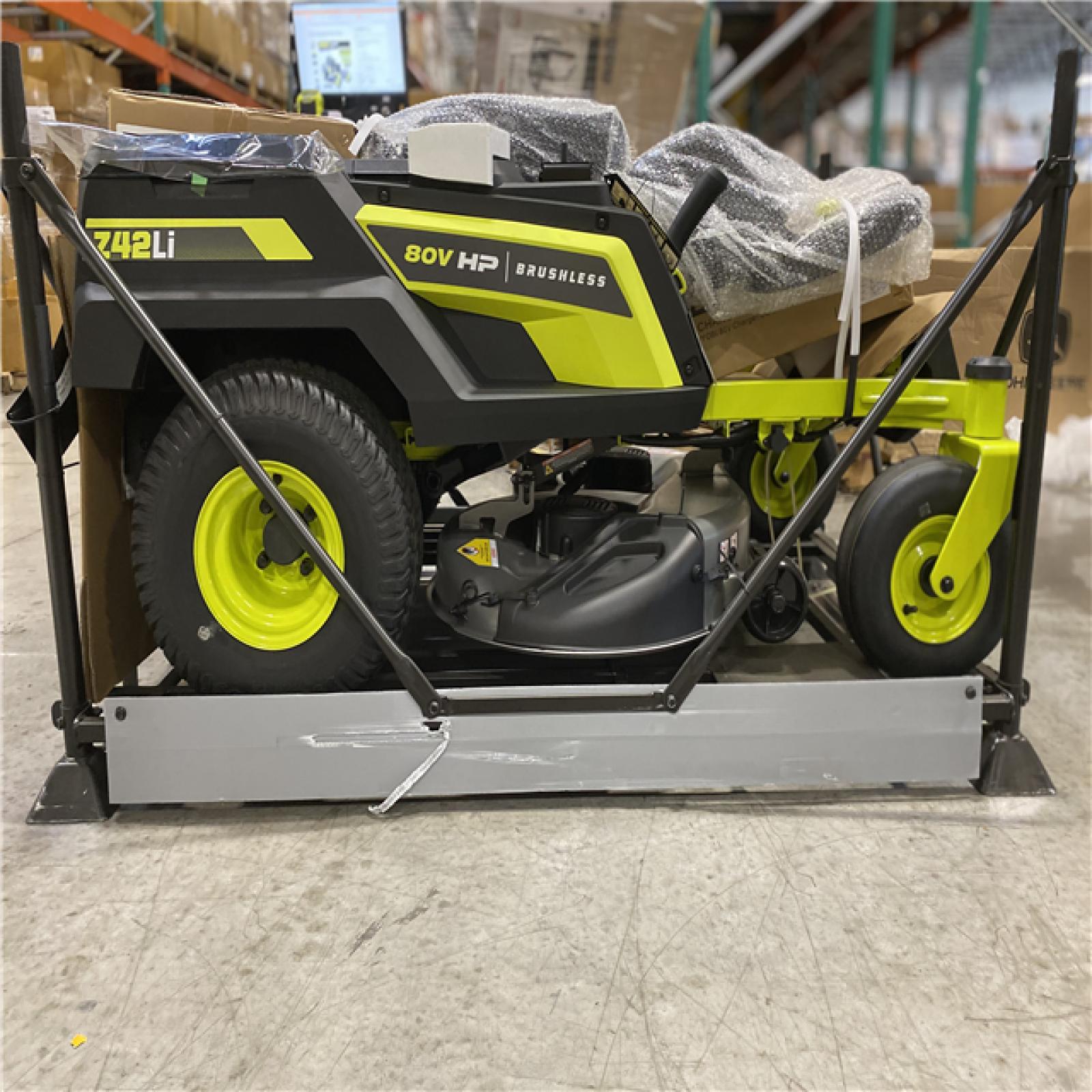 DALLAS LOCATION AS IS - RYOBI 80V HP Brushless 42 in. Battery Electric Cordless Zero Turn Riding Mower