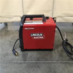 California AS-IS Lincoln Electric 180 Amp Weld-Pak 180i Multi-Process Stick/MIG/Flux-Core/TIG, 120V or 230V Aluminum Welder with Spool Gun