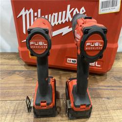 AS IS Milwaukee M18 FUEL 18V Lithium-Ion Brushless Cordless Hammer Drill and Impact Driver Combo Kit (2-Tool) with 2 Batteries