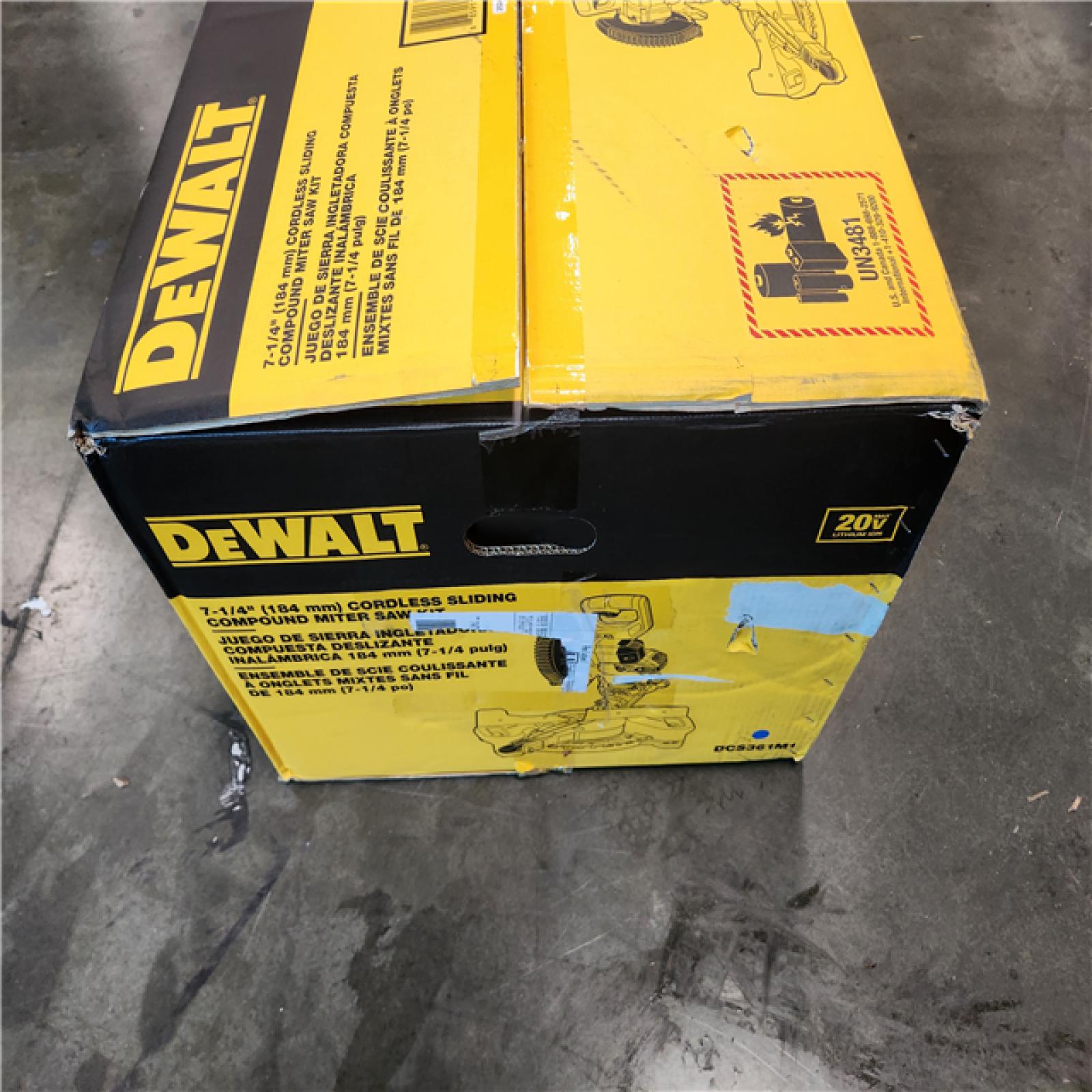 California NEW Dewalt 7-1/4 Cordless Sliding Compound Miter Saw Kit