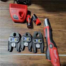 CALIFORNIA AS-IS MILWAUKEE M12 FORCE LOGIC PRESS TOOL 1/2-1 KIT