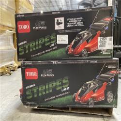 DALLAS LOCATION NEW! - TORO 60V MAX* 21 in. (53 cm) Stripe® Self-Propelled Mower - 5.0Ah Battery/Charger Included PALLET -(4 UNITS)