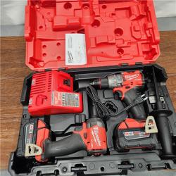 AS-IS M18 FUEL 18V Lithium-Ion Brushless Cordless Hammer Drill and Impact Driver Combo Kit (2-Tool) with 2 Batteries