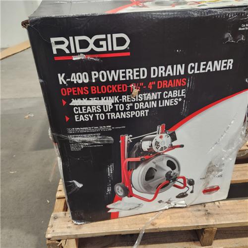 Dallas Location - As-Is Ridgid K-400 Drain Cleaning Snake Auger