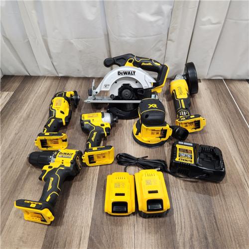 AS IS Dewalt 20-Volt MAX ToughSystem Lithium-Ion 6-Tool Cordless Combo Kit