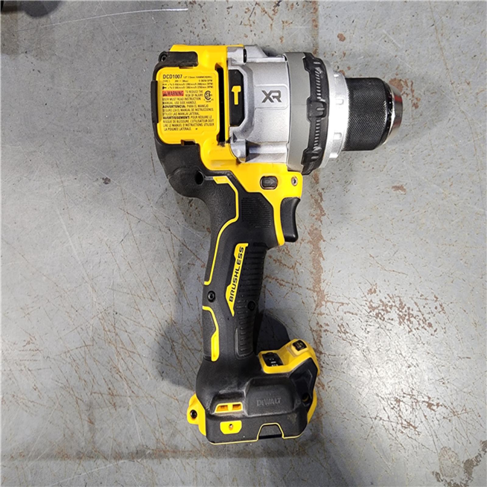 HOUSTON LOCATION - AS-IS DEWALT 20V XR Lithium-Ion Cordless Hammer Drill Kit with 8.0 Ah Battery, Charger and Kit Bag