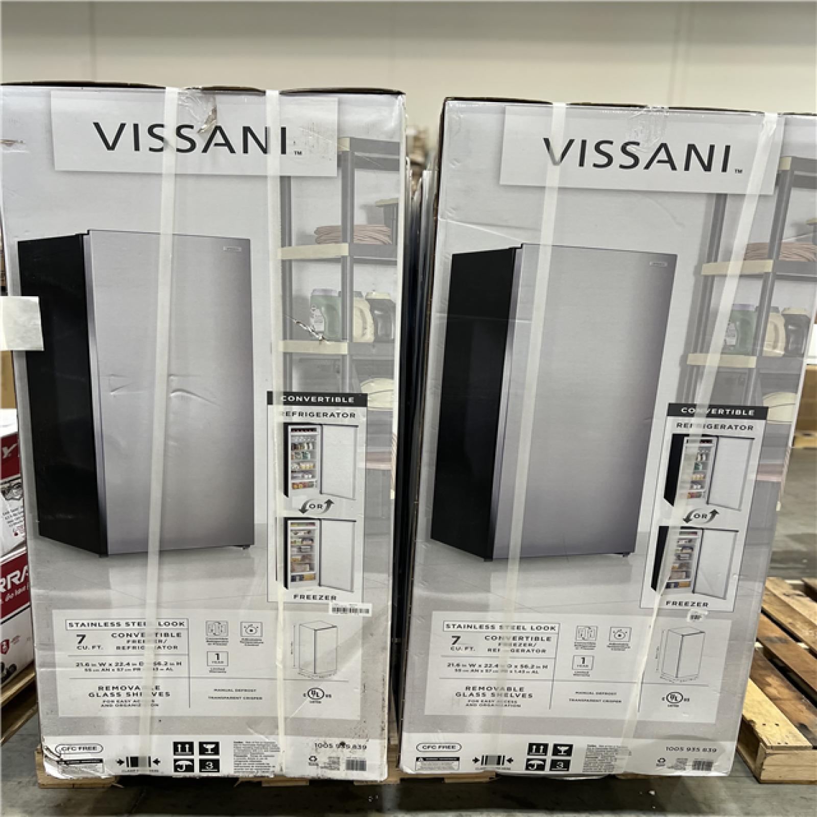 DALLAS LOCATION- AS- IS Vissani 7 Cu. Ft. Convertible Upright Freezer ...