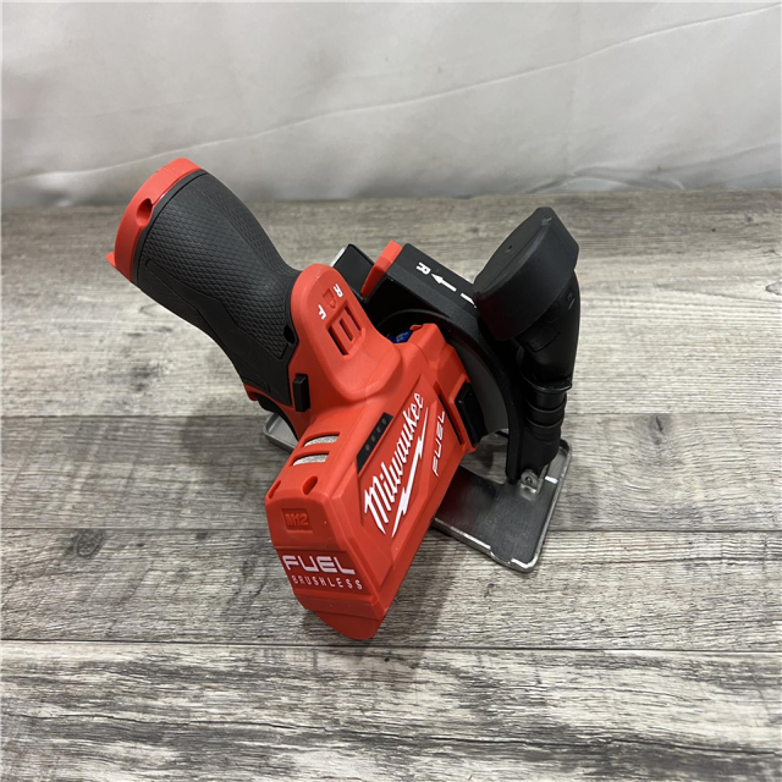 AS-IS MILWAUKEE M12 FUEL 12V Lithium-Ion Brushless Cordless 3 in. Cut Off Saw (Tool-Only)