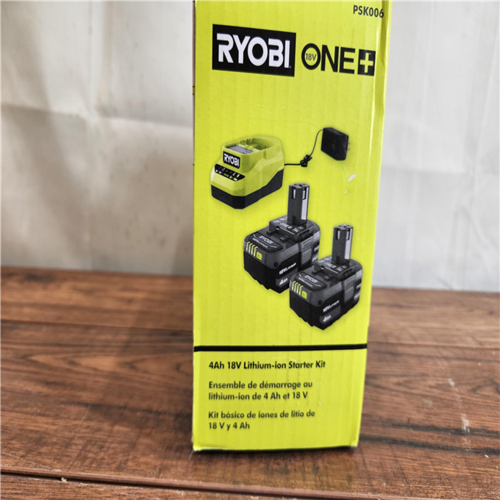 RYOBI PSK006 18V ONE+ Lithium-Ion 4.0 Ah Battery (2-Pack) and