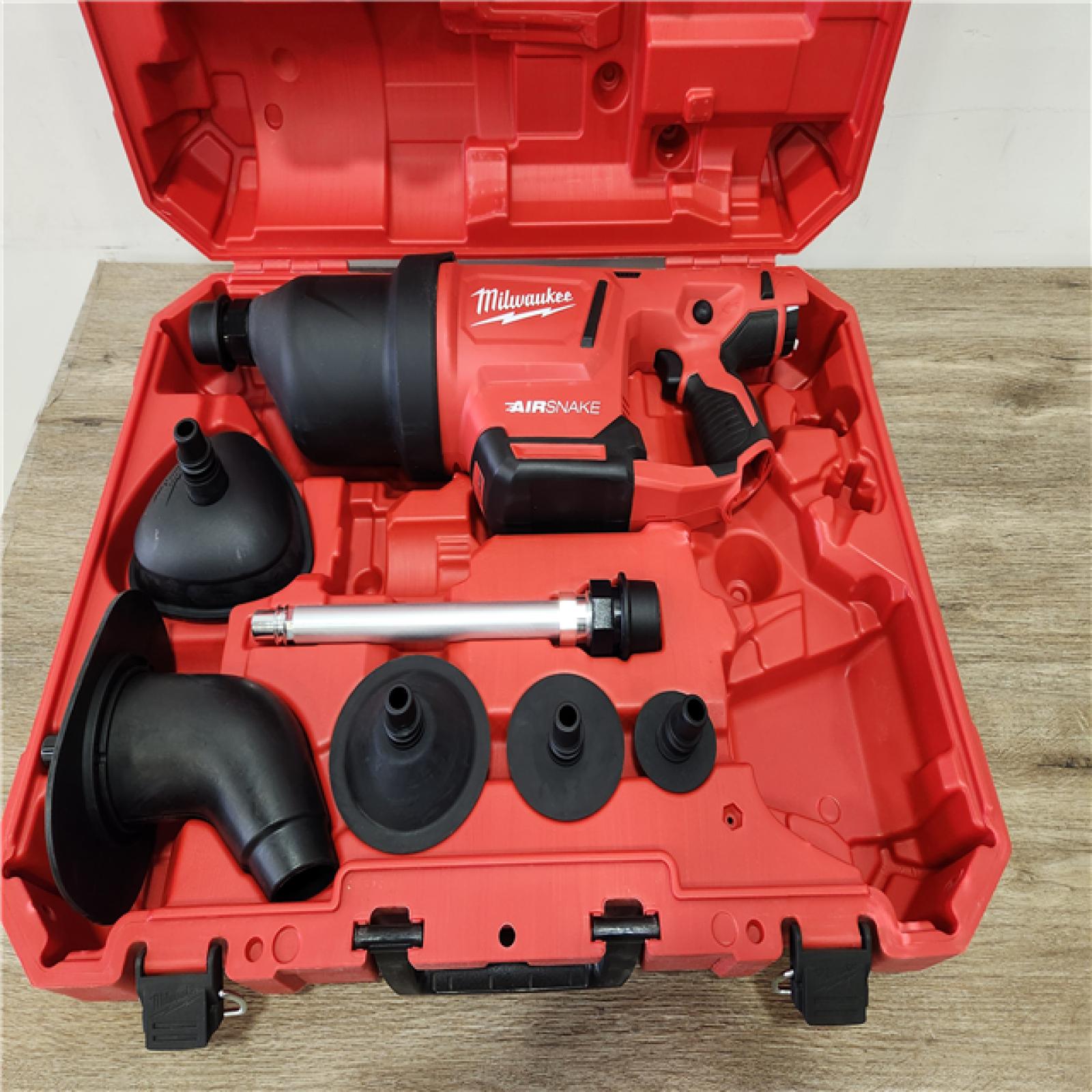 Phoenix Location NEW Milwaukee M12 12-Volt Lithium-Ion Cordless Drain Cleaning Airsnake Air Gun Kit (No Battery or Charger)