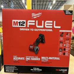 NEW! Milwaukee M12 FUEL 12-Volt 3 in. Lithium-Ion Brushless Cordless Cut Off Saw Kit