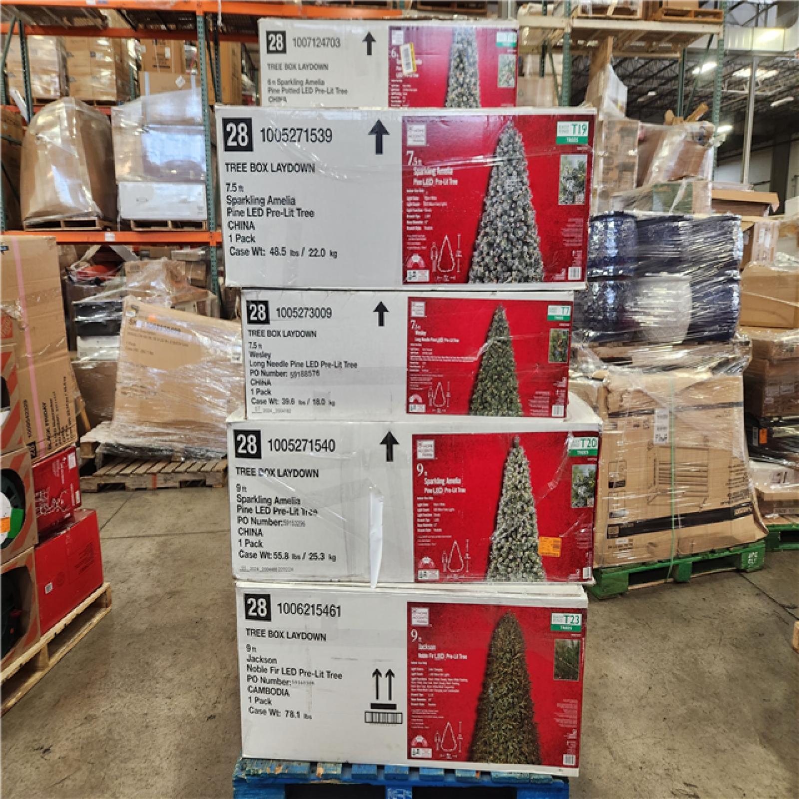 Phoenix AS-IS Mixed Home Improvement Christmas Tree Pallet