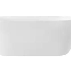 DALLAS LOCATION - Home Decorators Collection Aldrich 59 in. Freestanding Flatbottom Soaking Bathtub with Center Drain in White