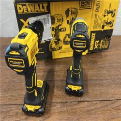 AS-IS 20V MAX XR Hammer Drill and ATOMIC Impact Driver 2 Tool Cordless Combo Kit with (2) 4.0Ah Batteries, Charger, and Bag