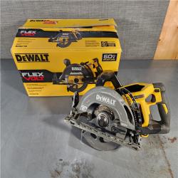 HOUSTON LOCATION - AS-IS DEWALT FLEXVOLT 60V MAX Cordless Brushless 7-1/4 in. Wormdrive Style Circular Saw (Tool Only)