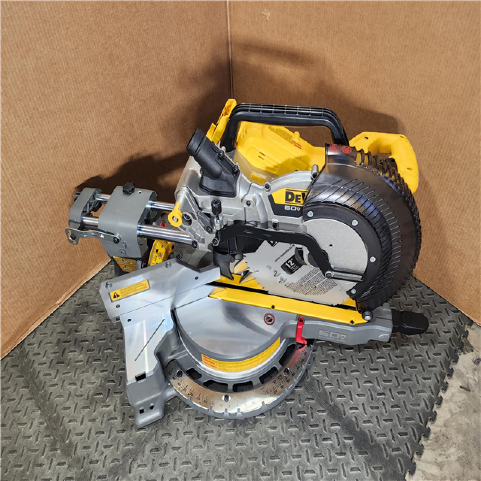 HOUSTON LOCATION - AS-IS (APPEARS LIKE NEW) DEWALT 60V Lithium-Ion 12 in. Cordless Sliding Miter Saw (Tool Only)