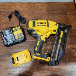 AS-IS DeWalt DCN660D1 20V 16 Gauge Cordless Angled Finish Nailer Kit W/ 2Ah Battery