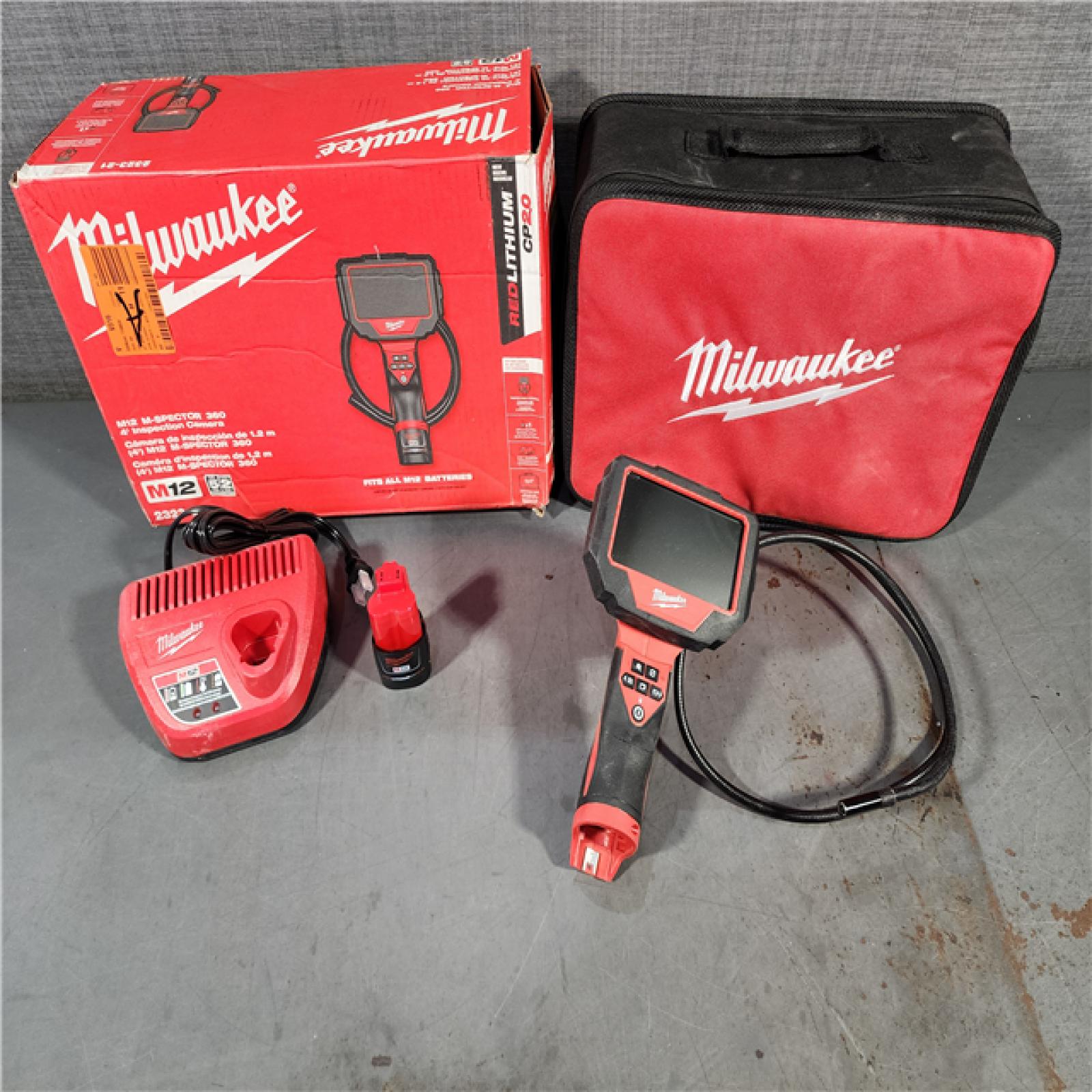 HOUSTON LOCATION - AS-IS M12 12V Lithium-Ion Cordless M-SPECTOR 360-Degree 4 Ft. Inspection Camera Kit