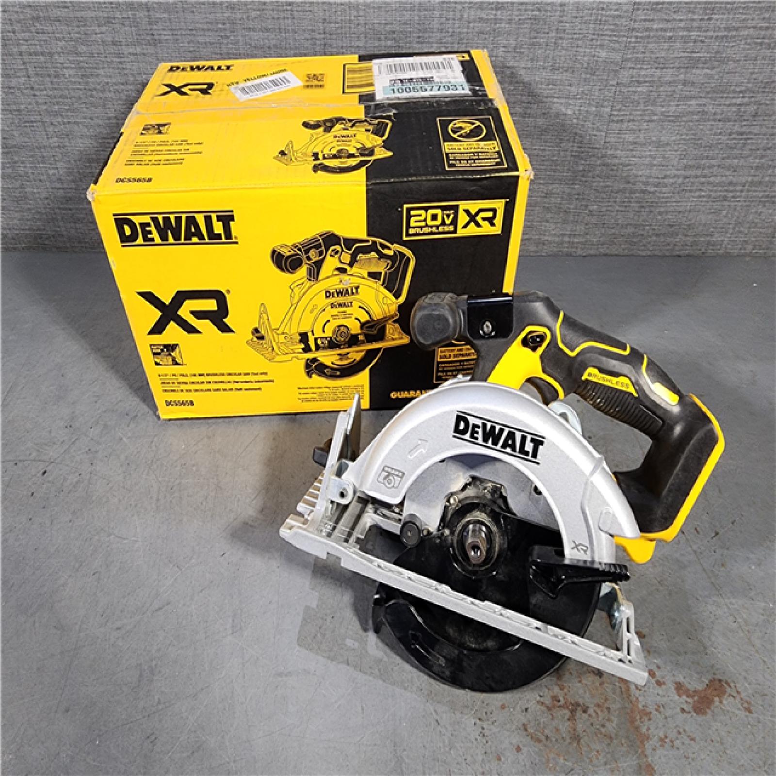 HOUSTON LOCATION - AS-IS DeWALT DCS565B 20V Max Brushless 6.5   Cordless Circular Saw (TOOL ONLY)