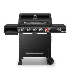 DALLAS LOCATION - Dyna-Glo 5-Burner Propane Gas Grill in Matte Black with TriVantage Multifunctional Cooking System