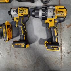 HOUSTON LOCATION - AS-IS (APPEARS LIKE NEW) DEWALT 20-Volt Lithium-Ion Cordless 3-Tool Combo Kit with FLEXVOLT 9 Ah and 20V 6 Ah Batteries and Charger