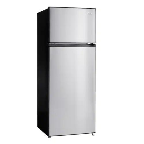 DALLAS LOCATION - Vissani 18 cu. ft. Top Freezer Refrigerator in Stainless Steel Look