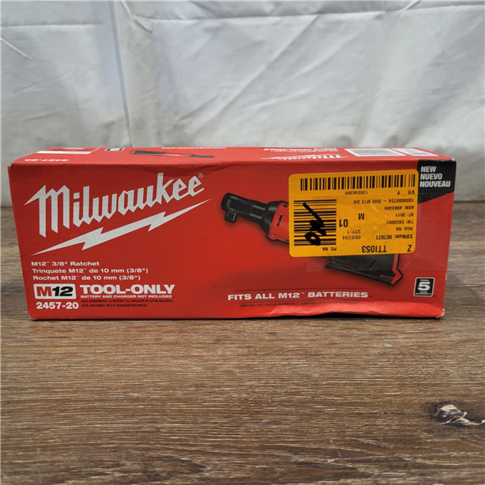 AS-IS MWK2457-20 .38 in. M12 Cordless Ratchet Only