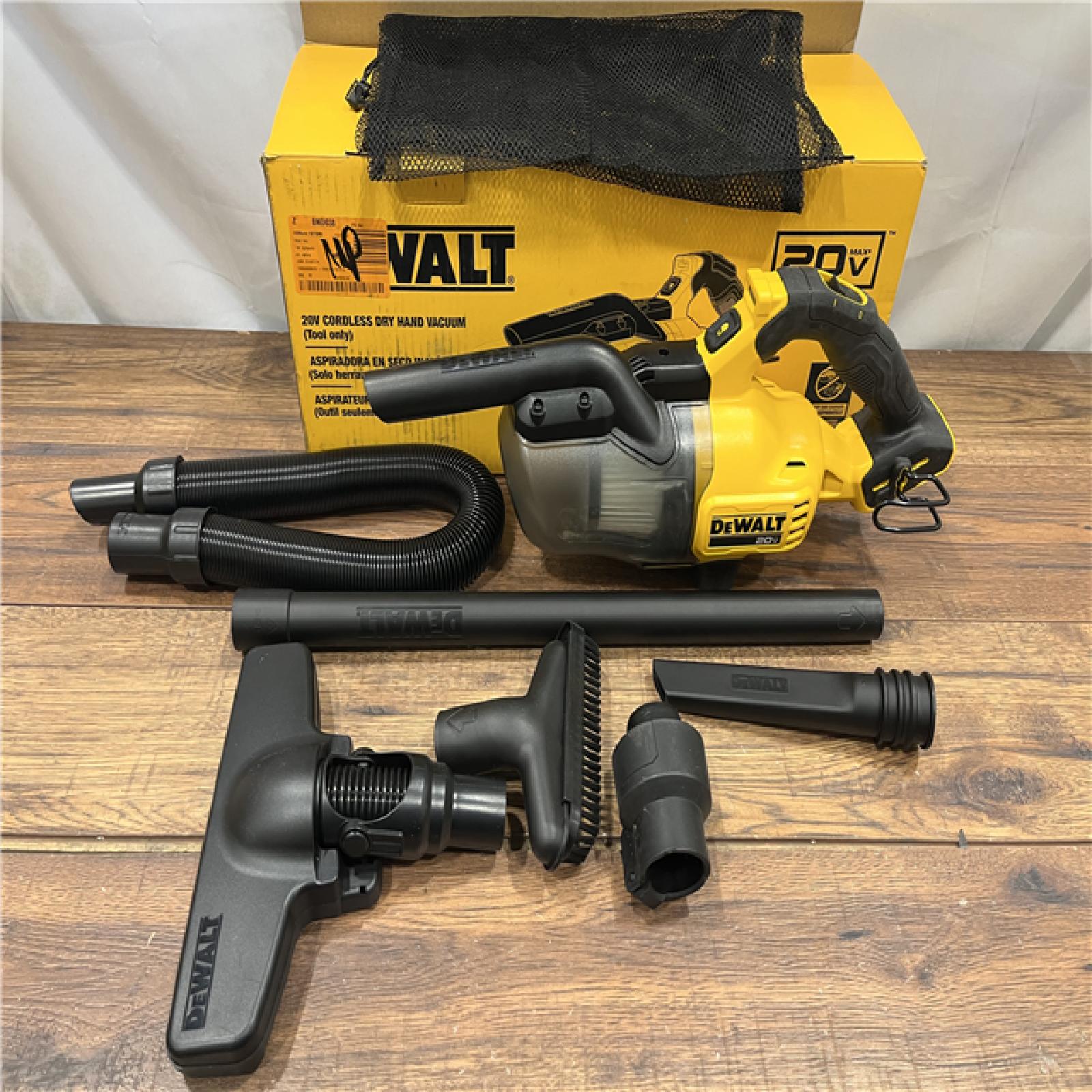 AS IS DEWALT 20V Lithium-Ion Cordless Dry Hand Vacuum kit  (Tool Only)