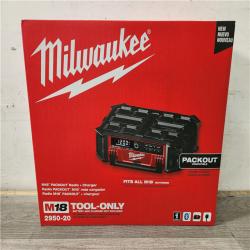 Phoenix Location NEW Milwaukee M18 Lithium-Ion Cordless PACKOUT Radio/Speaker with Built-In Charger