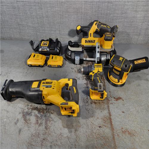 HOUSTON LOCATION - AS-IS DEWALT 4 TOOL COMBO KIT W/ (2) BATTERY & CHARGER