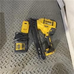 Houston location AS-IS DEWALT 20V MAX XR 15 Ga. Cordless 34 Deg Nailer 20 V