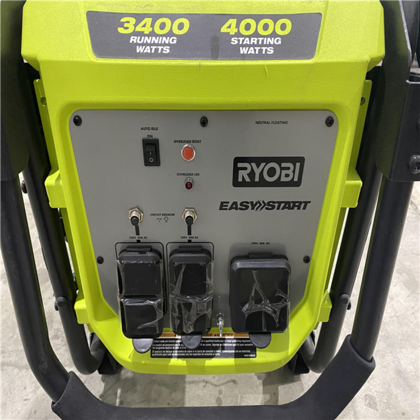 Houston location AS-IS Ryobi Inverter Generator 3400 4000