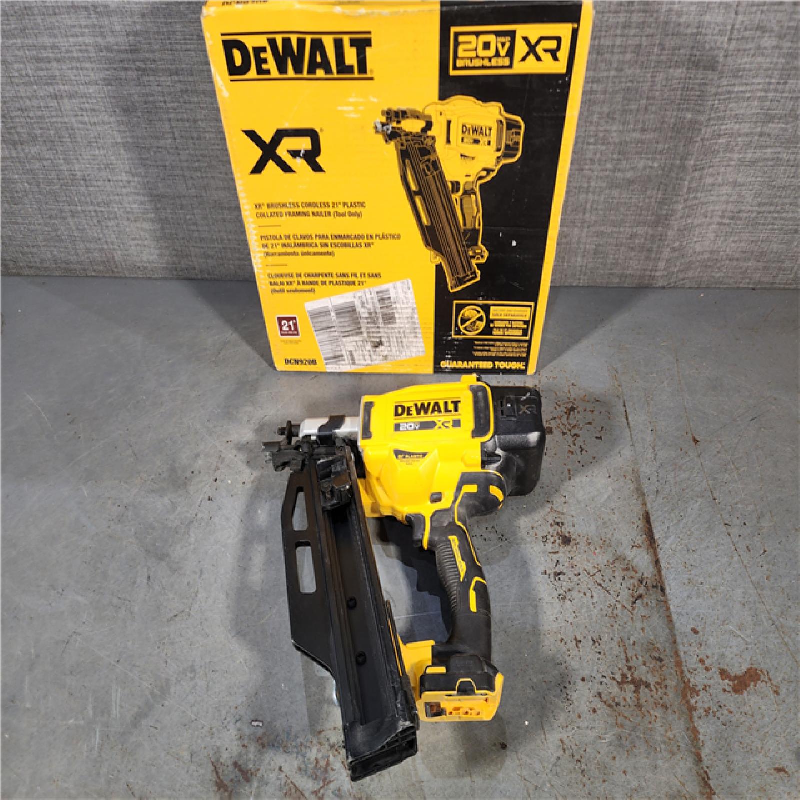 HOUSTON LOCATION - AS-IS DEWALT 20-Volt 21Â° Cordless Framing Nailer (Tool-Only)