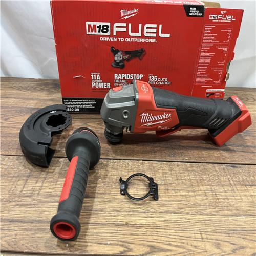 AS IS Milwaukee 2880-20 M18 FUEL 18-Volt Lithium-Ion Brushless Cordless 4-1/2 in./5 in. Grinder W/Paddle Switch (Tool-Only)