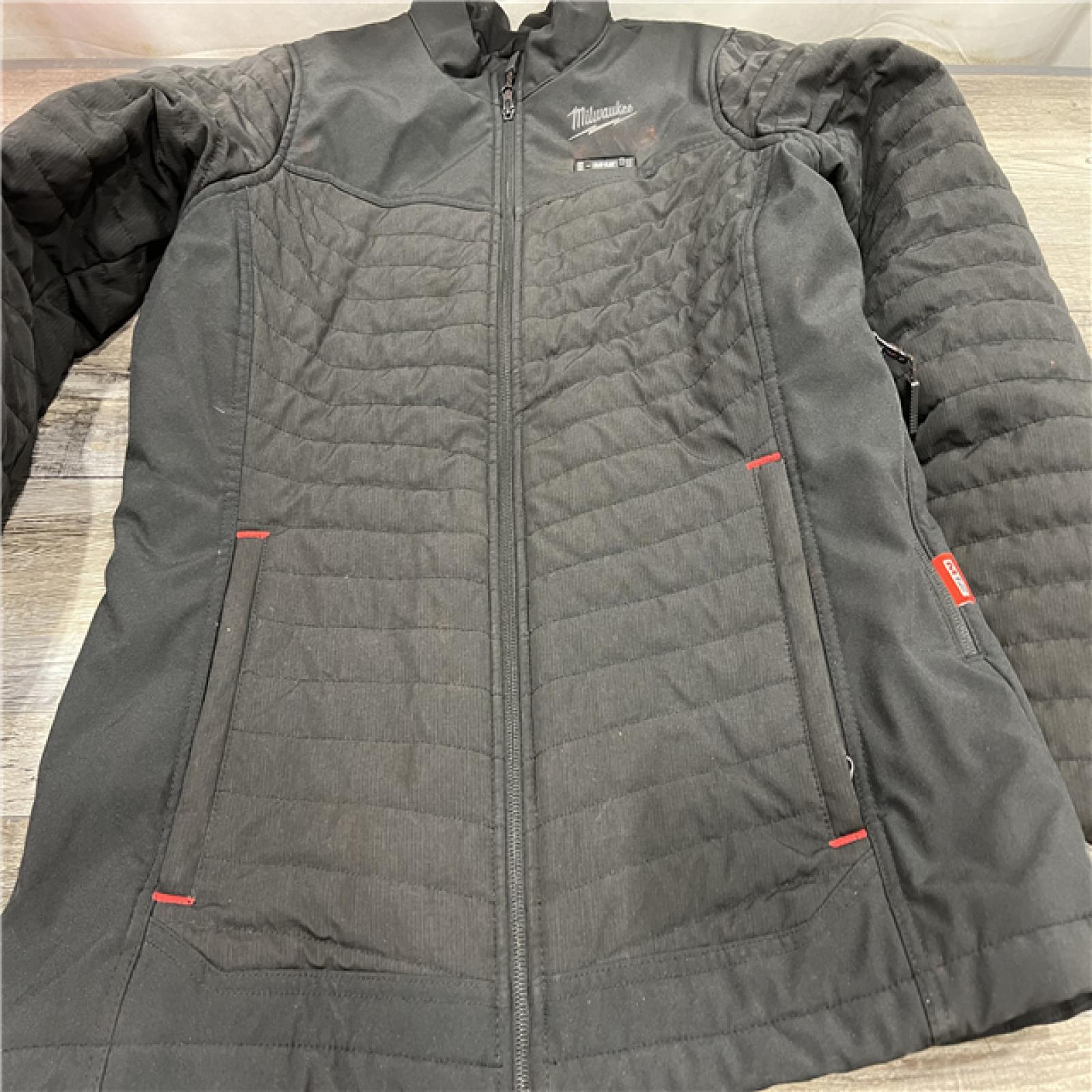 AS-IS MILWAUKEE Heated Jacket,Zipper,L,Polyester