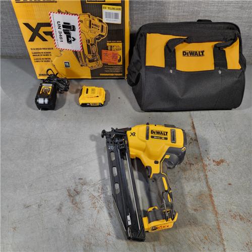 HOUSTON LOCATION - AS-IS DeWalt DCN660D1 20V 16 Gauge Cordless Angled Finish Nailer Kit W/ 2Ah Battery