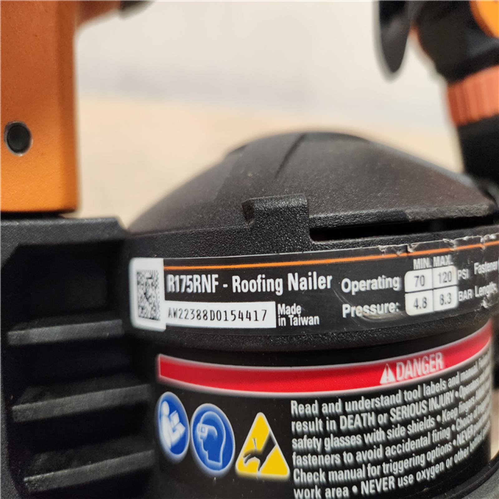 Phoenix Location RIDGID Pneumatic 15 Deg. 1-3/4 in. Coil Roofing Nailer