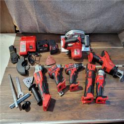 CALIFORNIA NEW MILWAUKEE M18 7-TOOL COMBO KIT (2 BATTERIES, 1 CHARGER, AND BAG INCLUDED)