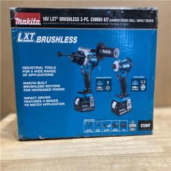 NEW! - Makita 18V LXT Lithium-Ion Brushless Cordless Combo Kit 5.0 Ah (2-Piece)