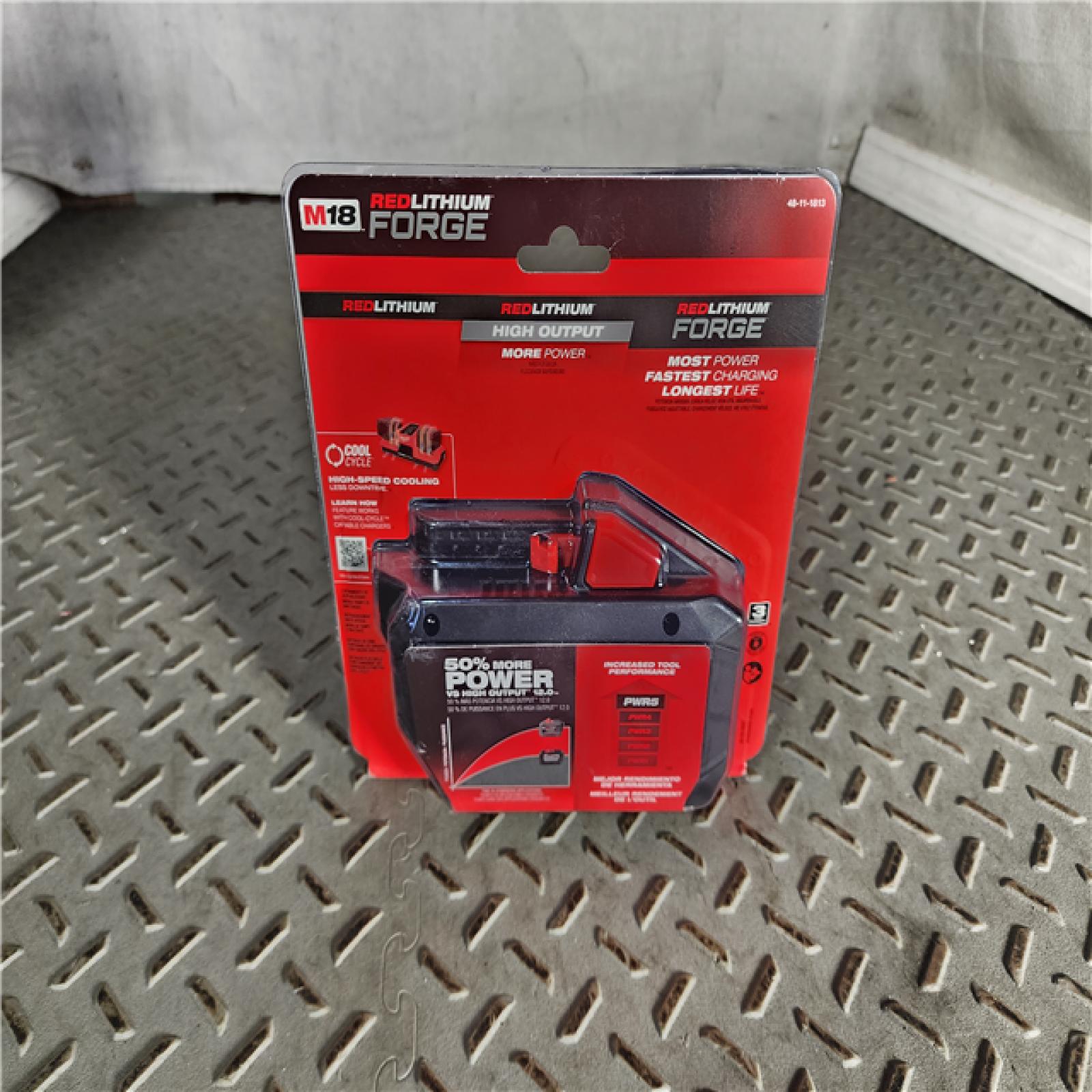 HOUSTON LOCATION - AS-IS (NEW) Milwaukee 48-11-1813 M18 REDLITHIUM FORGE High Output 12.0Ah Battery Pack