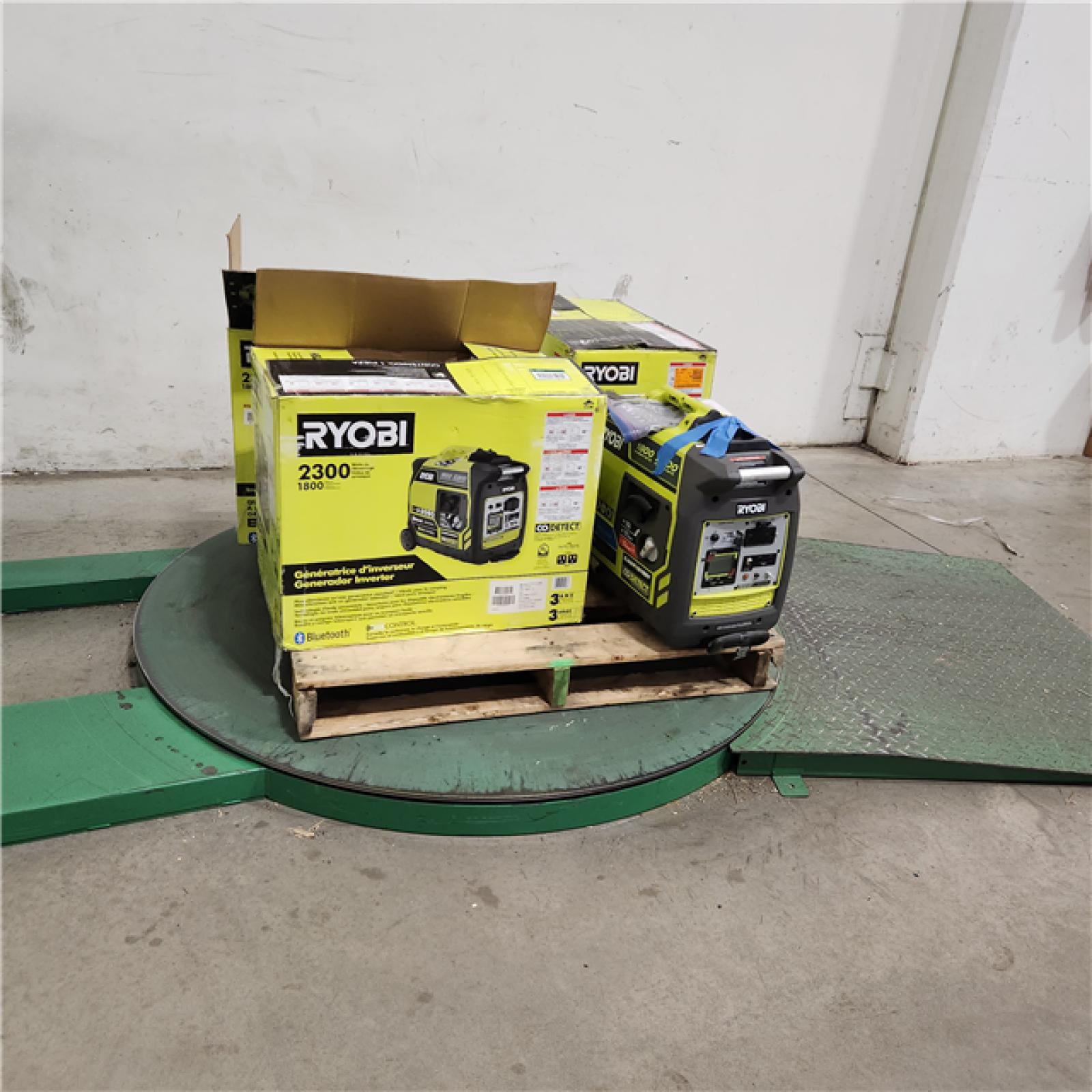 Dallas Location - As-Is Ryobi 2300-Watt Bluetooth Inverter Generator(Lot Of 4)