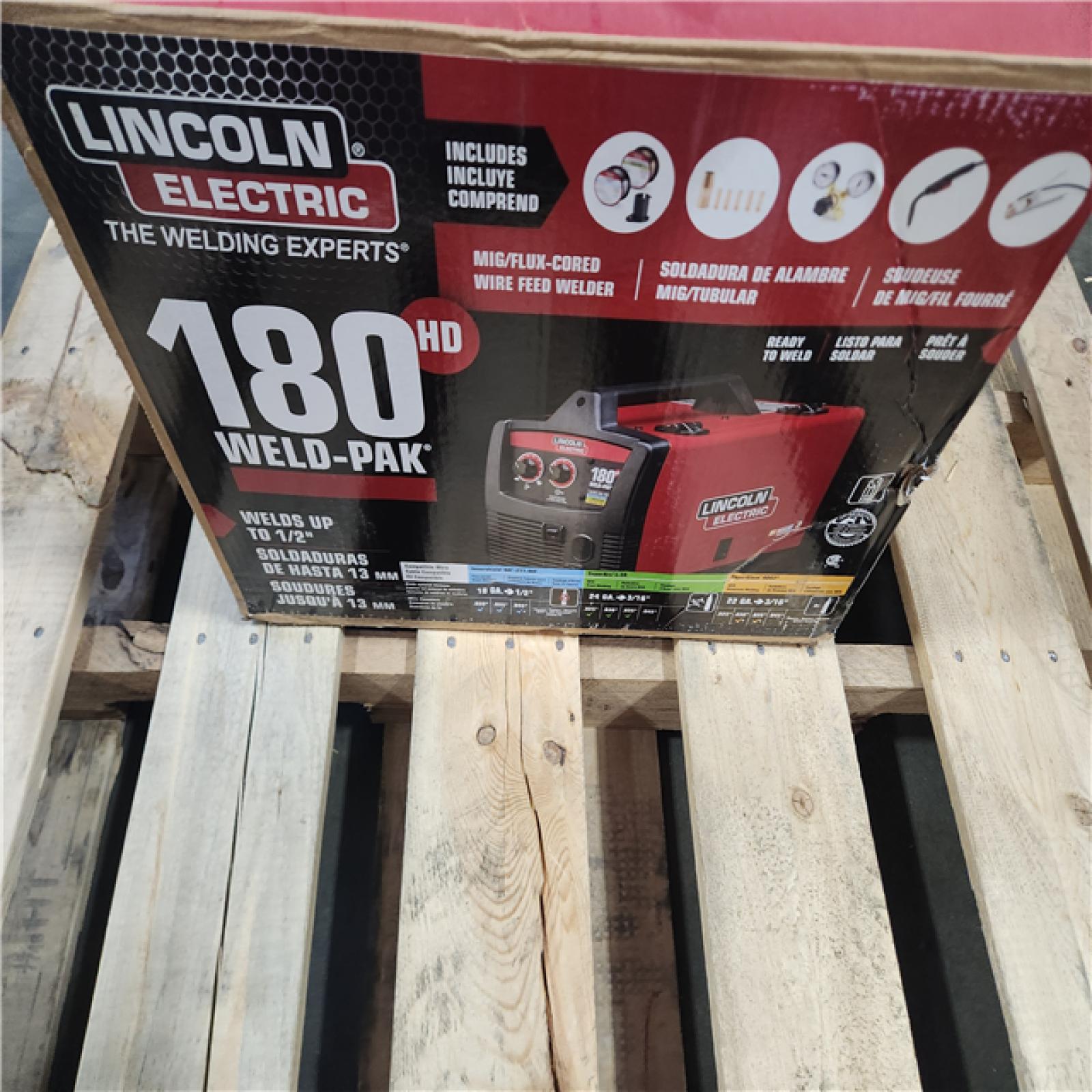 California AS-IS Lincoln Eletectric 180 Amp Weld Pak 140 HD