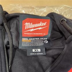 AS-IS Milwaukee M12 Lithium-Ion Cordless Black Heated Jacket Hoodie Kit (X-Large)