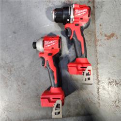 HOUSTON LOCATION - AS-IS M18 18V Lithium-Ion Brushless Cordless Compact Drill/Impact Combo Kit (2-Tool) W/(2) 2.0 Ah Batteries, Charger & Bag