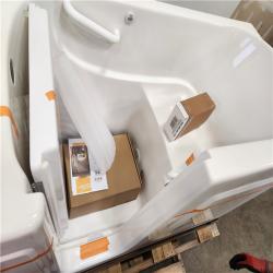 Phoenix Location NEW Standard Plumbing Supply D3060KX-LW-SE 30W X 60L X 38H WALK-IN SOAKER TUB, LEFT DRAIN/DOOR, WHITE, IN-TUB GRAB BAR